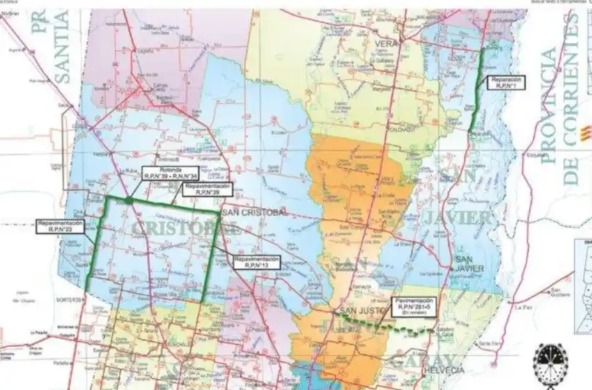 San Cristobal: llaman a la licitación de obras viales