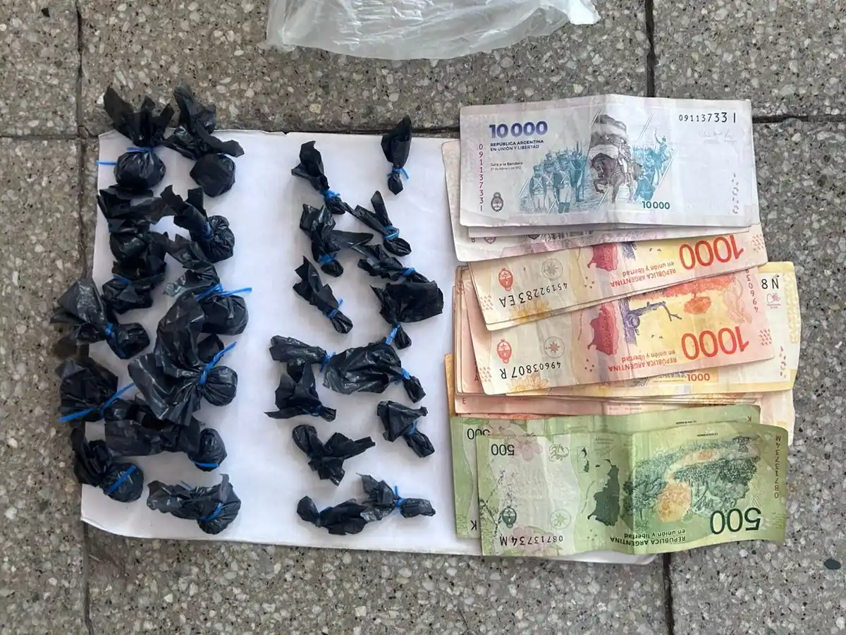 Cayó detenido en la zona oeste un hombre con múltiples dosis de droga