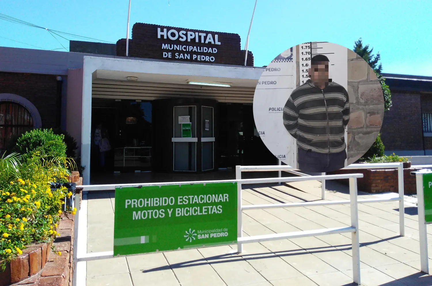 El acusado fue detenido y la víctima permanecía internada en el Hospital.