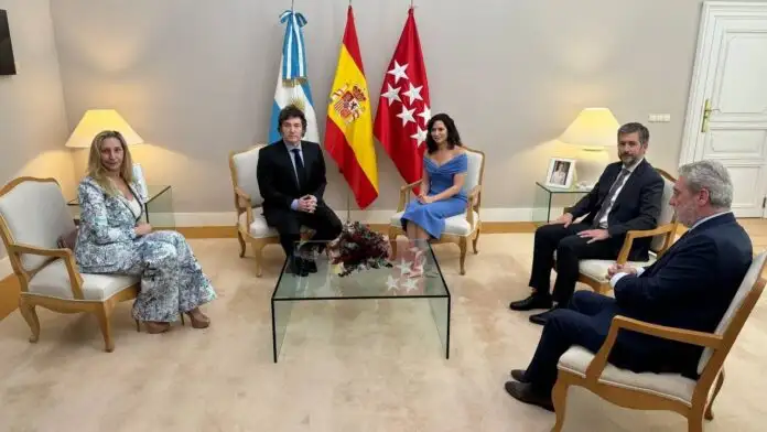 Javier Milei en Madrid