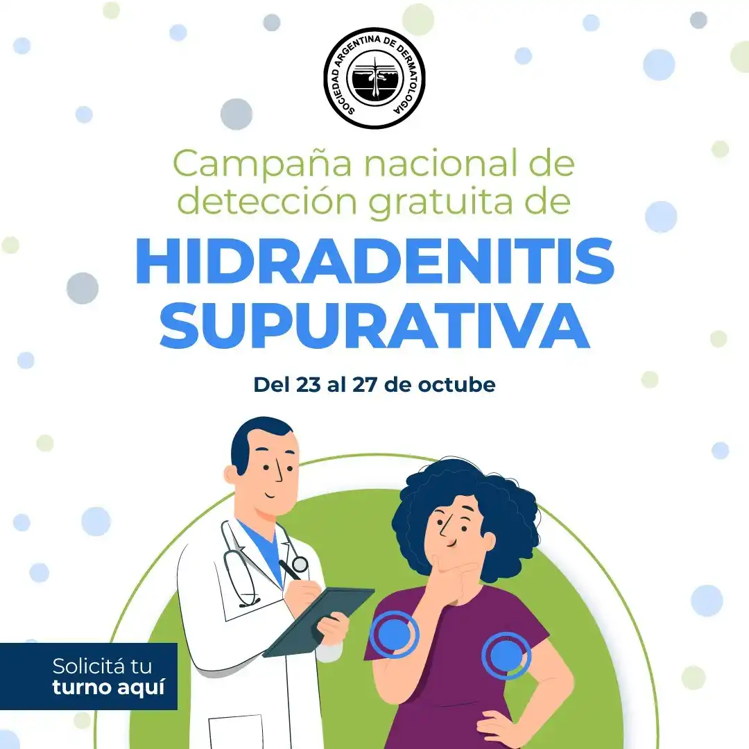 Hasta el 27 de octubre, realizan la Campaña Nacional de Detección Gratuita de Hidradenitis Supurativa