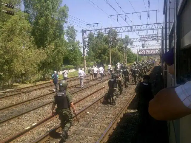 Tercerizados del Roca manifestaron en la estación Avellaneda