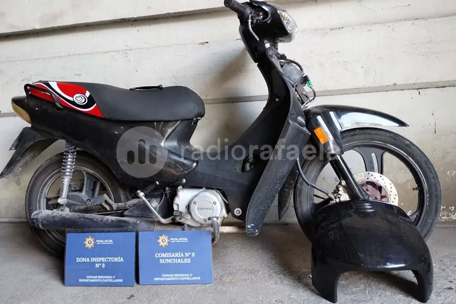Una mujer pudo recuperar su moto que había sido robada en Sunchales
