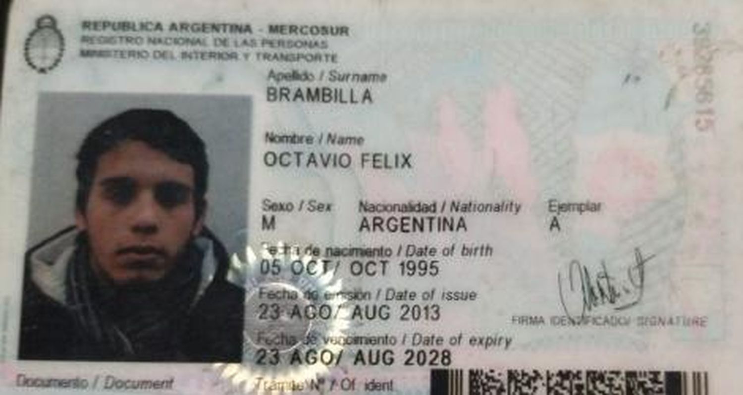 Encontraron el DNI de Octavio