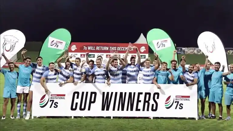 Los Pumas 7's festejaron en la final ante Francia