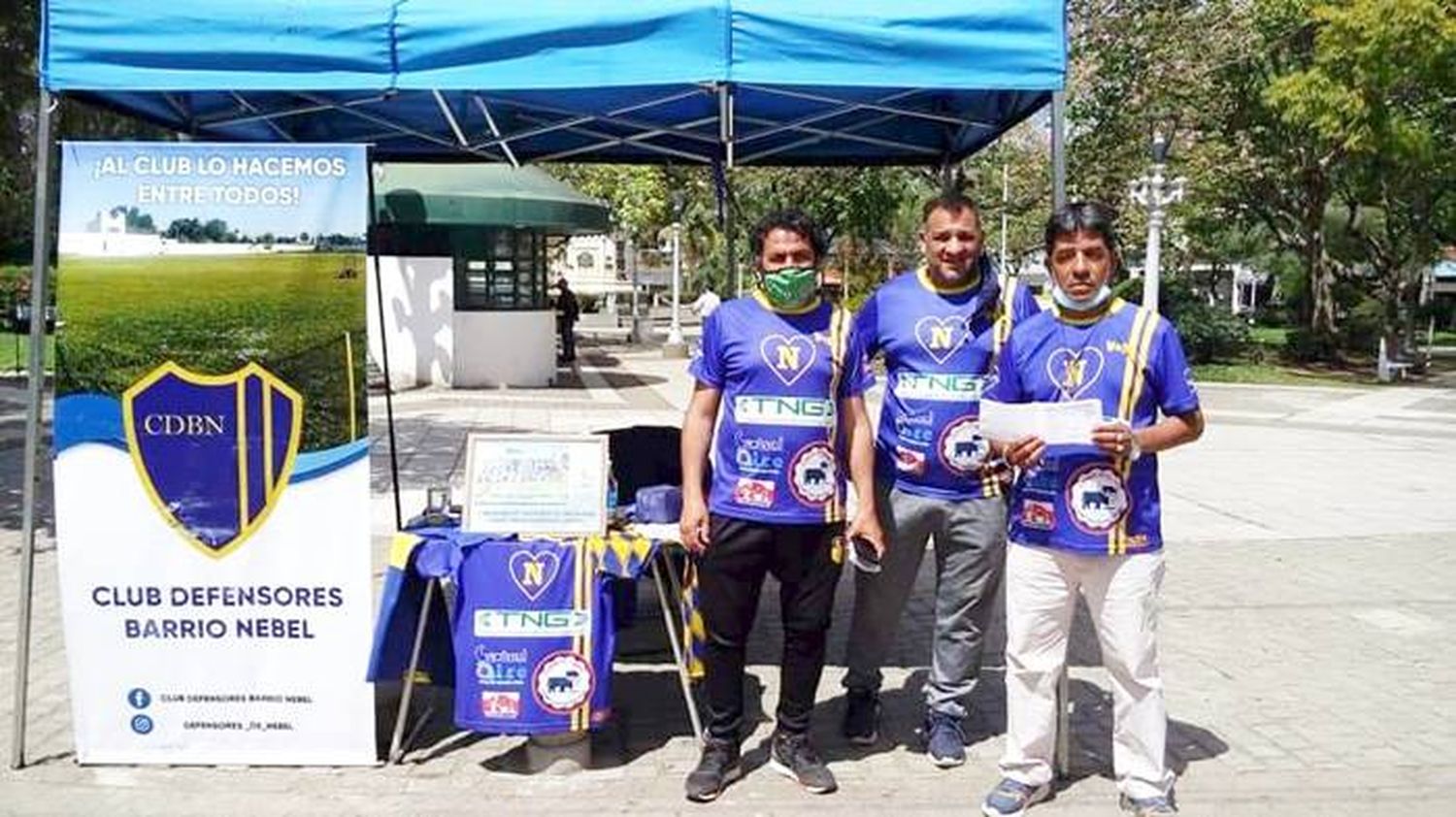 Nebel Corazón mayores de 50 años,  presentación y partido de fútbol solidario