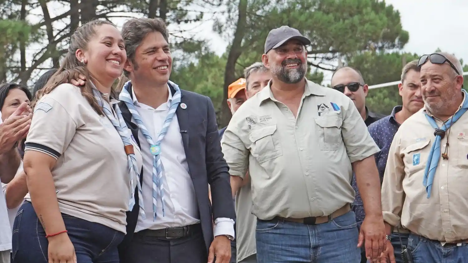 Kicillof en Campo Scouts