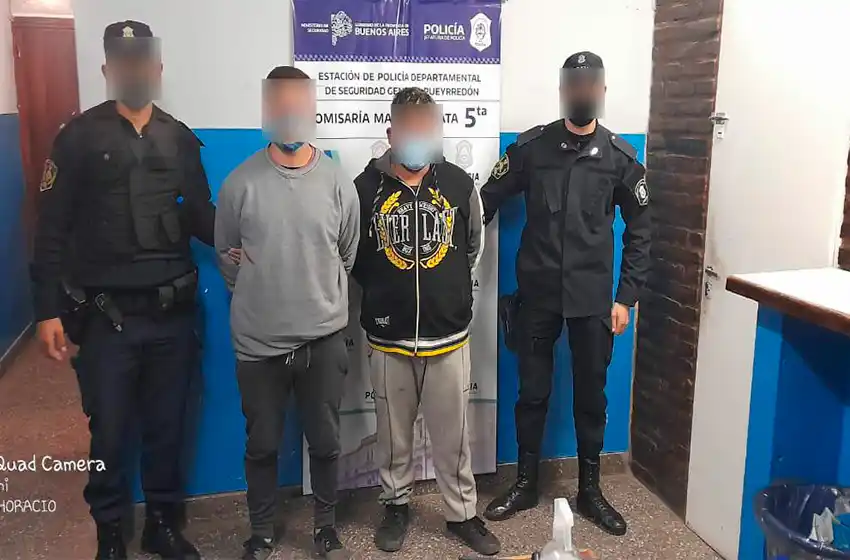 Taxista activó botón de pánico y aprehendieron a dos peligrosos delincuentes con pedido de captura