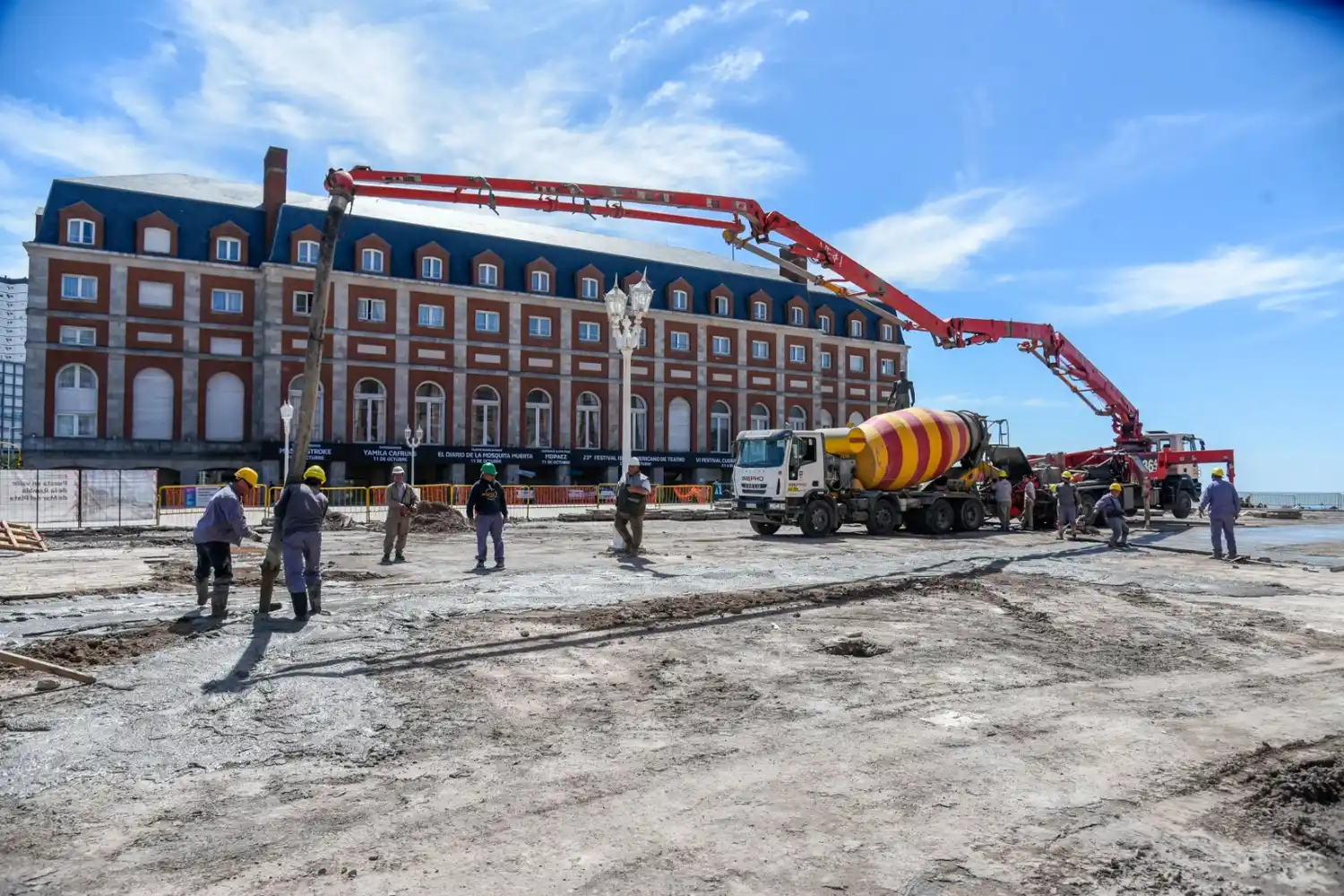 Avanza la renovación integral de la Rambla de Mar del Plata