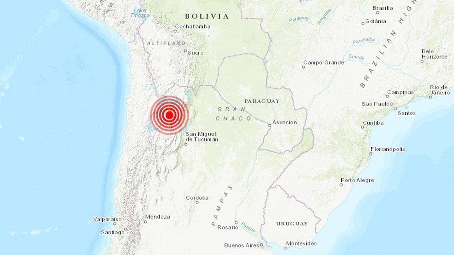 Se registró un sismo de 6.1 que sacudió el noroeste en Argentina