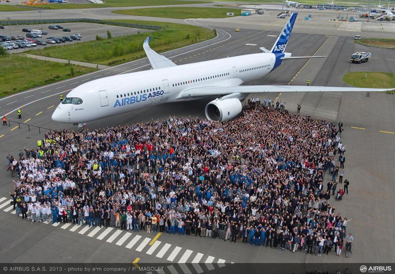 Finalizó el trabajo de pintura del primer Airbus A350 XWB