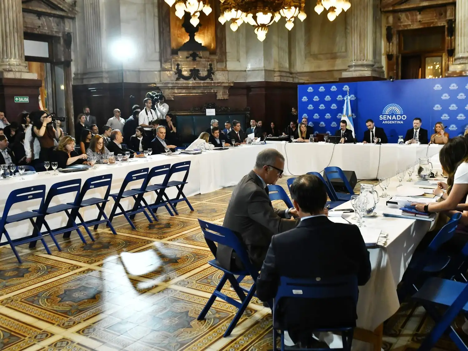 La comisión de Presupuesto y Hacienda del Senado analizó el proyecto de Ley de Presupuesto.