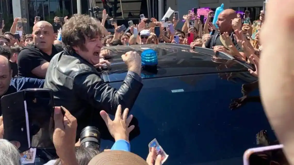 Milei visitó Santa Fe.