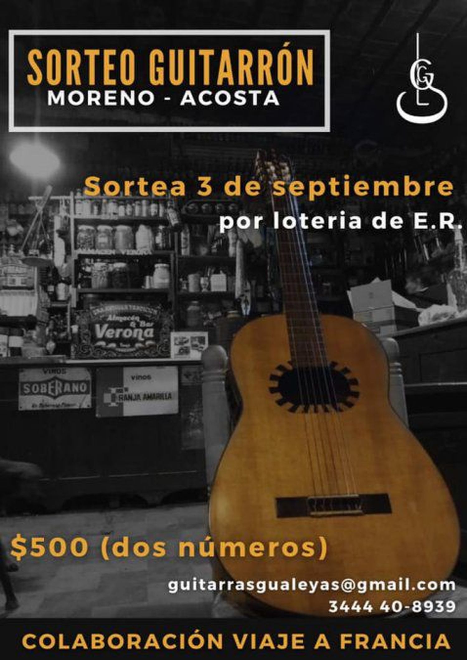 El sorteo de Las Guitarras Gualeyas se aproxima