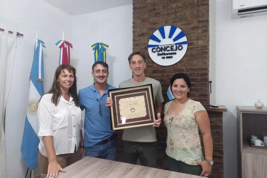 Matías Manna fue declarado ciudadano ilustre de San Vicente