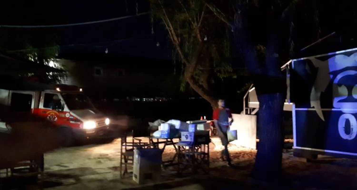 Incendio en un carribar  con un herido
