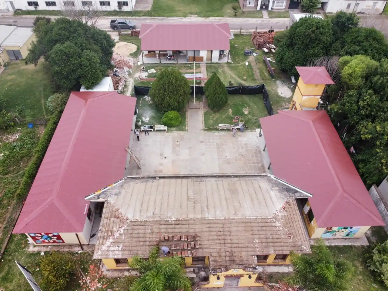 Avanzan los trabajos en la Escuela Nº 7