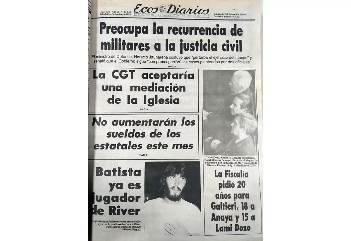 Sábado 3 de septiembre de 1988