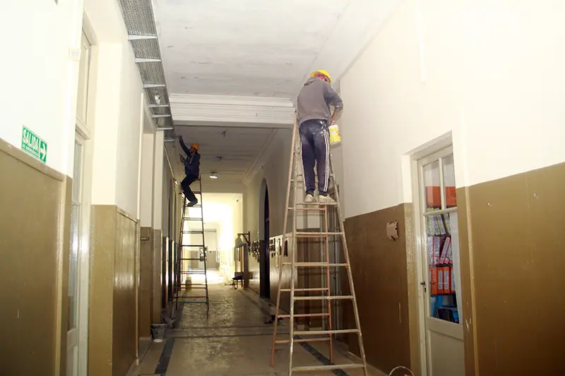 Restauración de galerías y terrazas en el Nacional