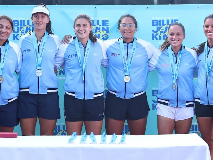 El equipo argentino capitaneado pro Paola Suarez. Foto:AAT