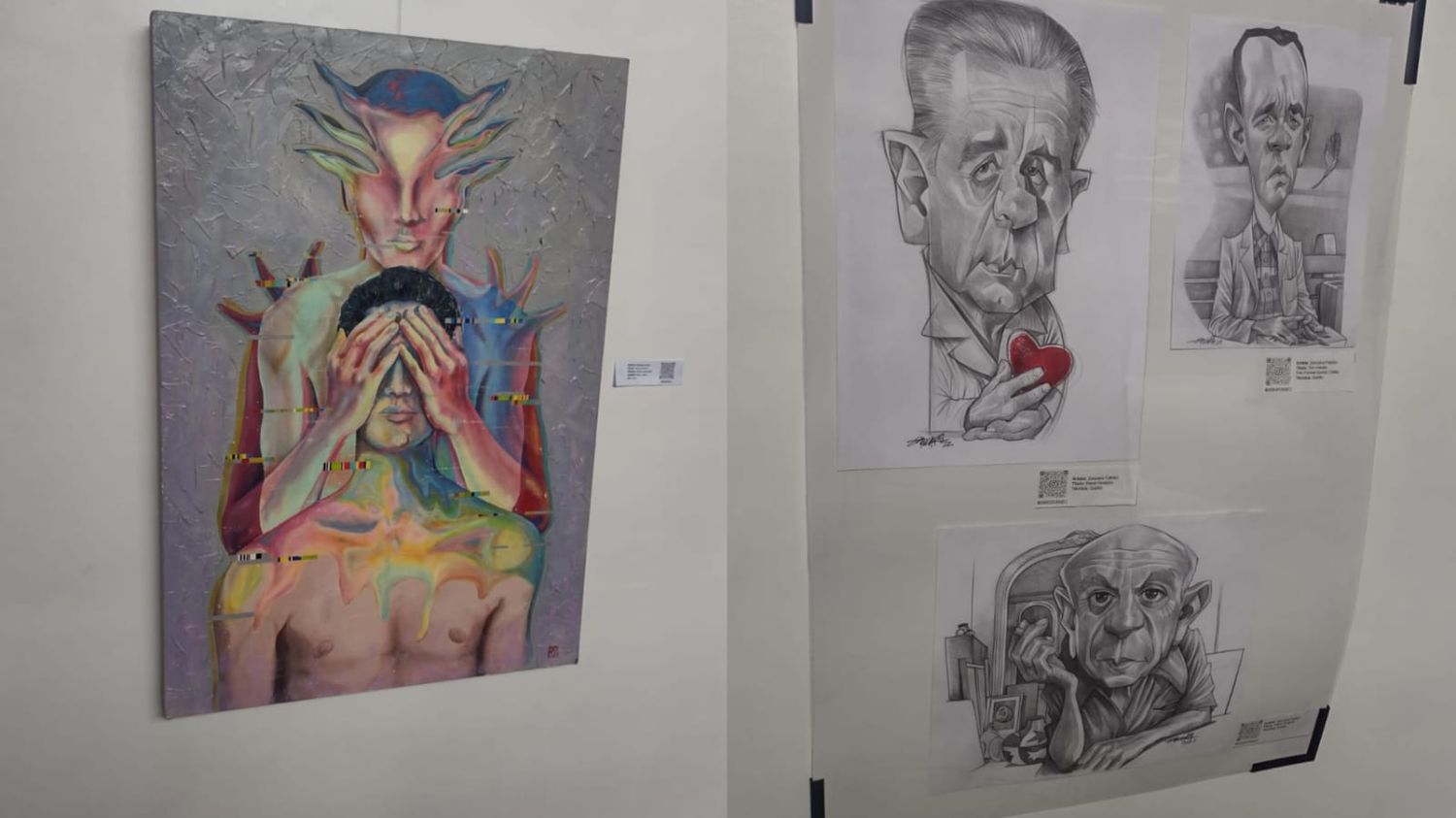 Se trata de una muestra de dos artistas locales.