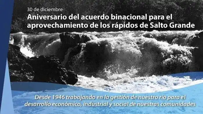 Hace 74 años se firmaba el Acuerdo Binacional para el  aprovechamiento de los rápidos de Salto Grande