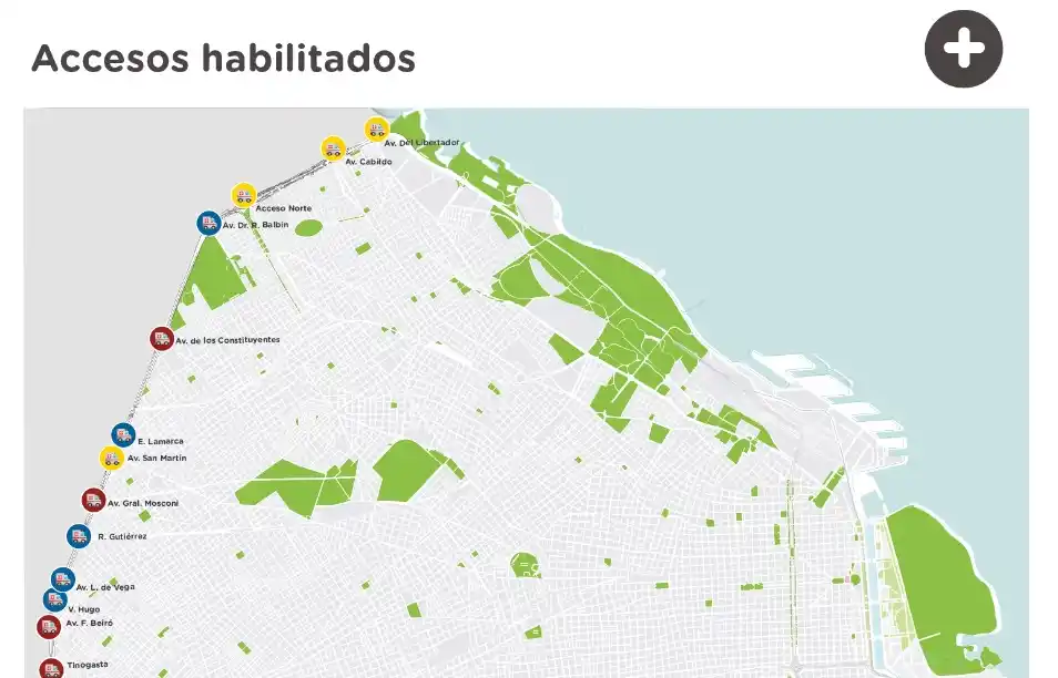 Anuncian modificaciones en el esquema de accesos a la Ciudad de Buenos Aires para agilizar el tránsito