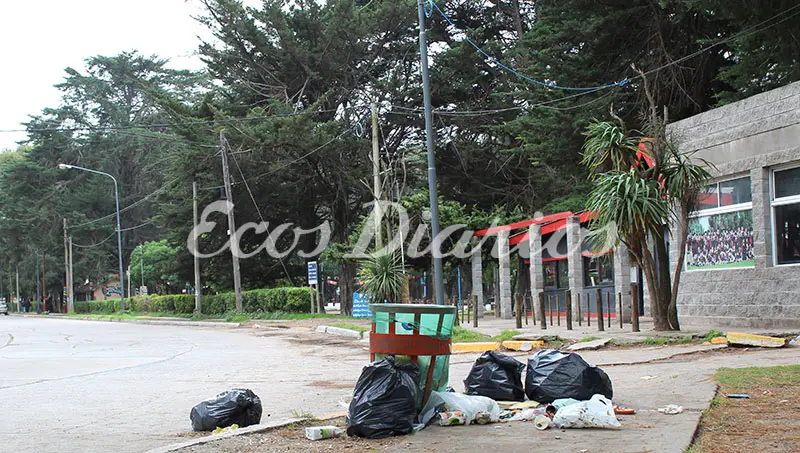 Basura en el parque Miguel Lillo