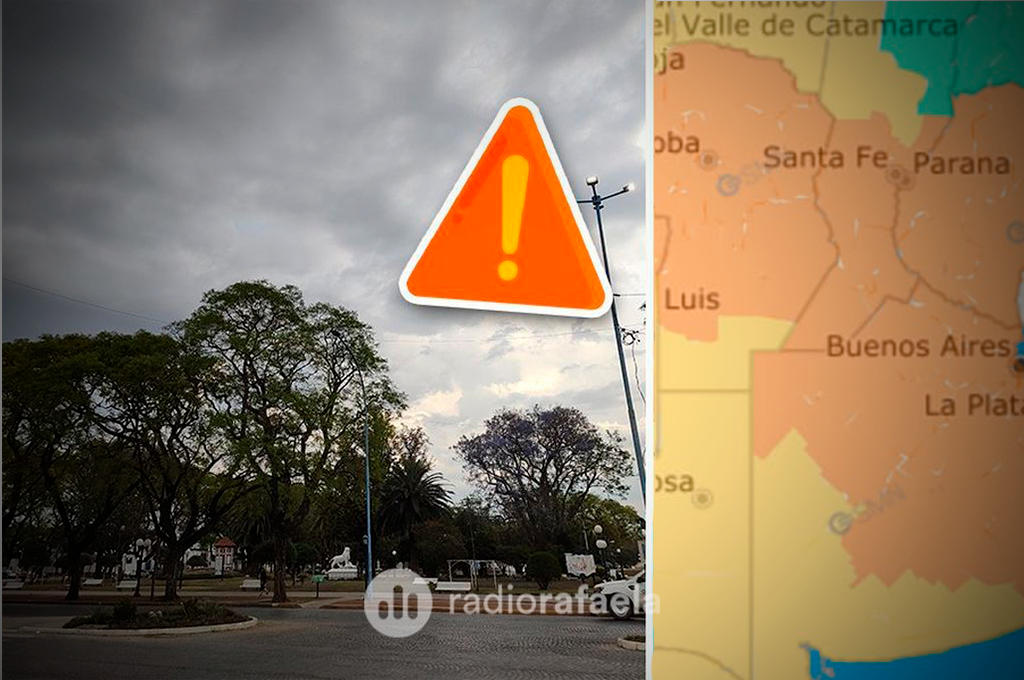 Alerta naranja en Rafaela y zona.