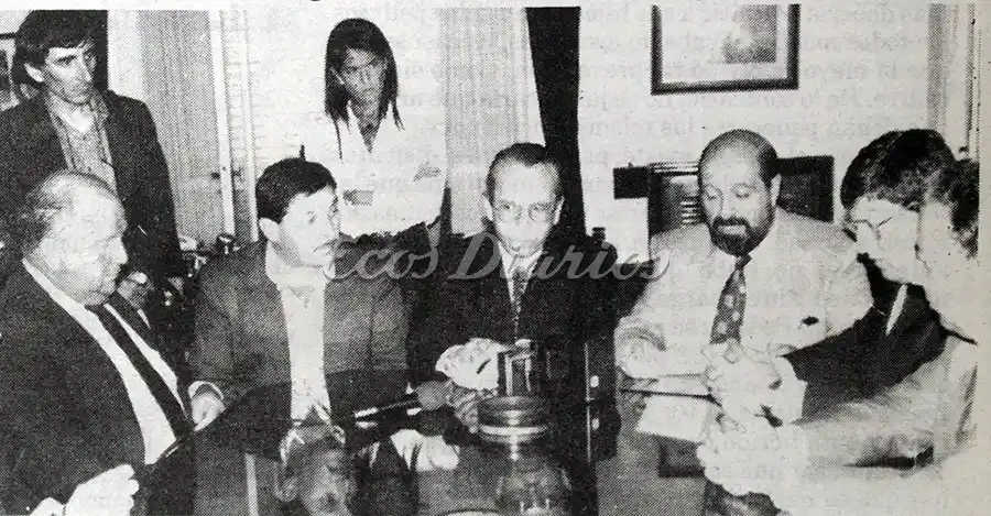 Histórico. Acto en el que fueron designados los integrantes del Consorcio