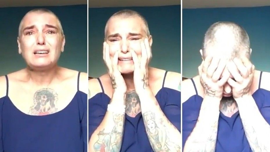 Sinead O’Connor en un dramático video… ¿al borde del suicidio?