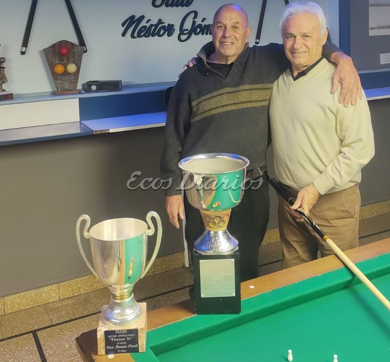 Mario Tellechea (finalista) y Ernesto Fernández (ganador)