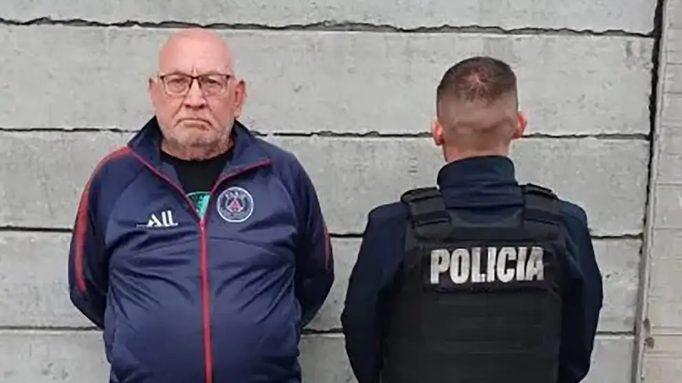 El jubilado luego de la detención