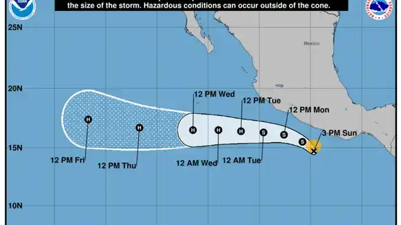 ALERTA ante la tormenta NARDA: amenaza con convertirse en huracán en las costas del Pacífico mexicano