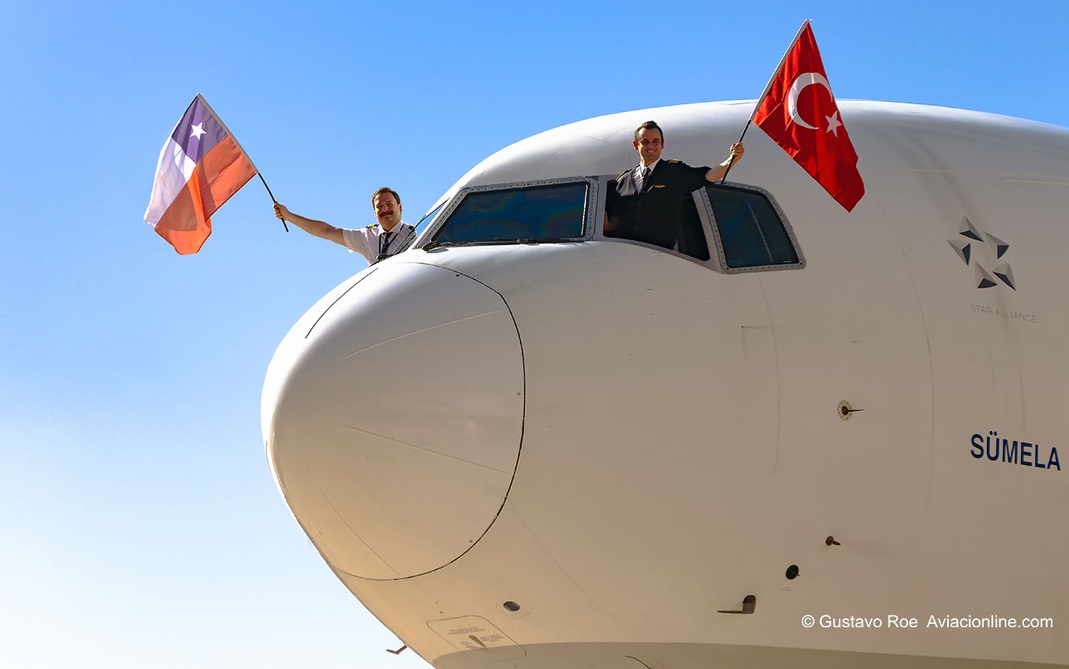 Turkish Airlines lands in Chile