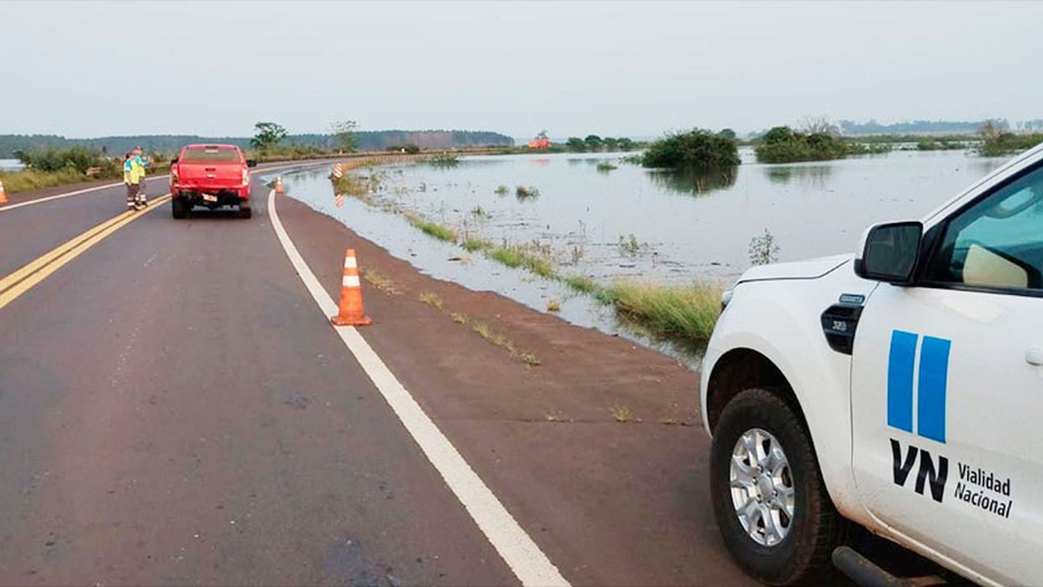 Restringen la circulación en Ruta 14, entre Virasoro y Santo Tome