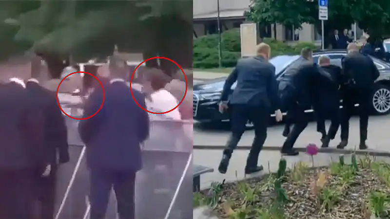 Impresionante video: Balearon al primer ministro de Eslovaquia