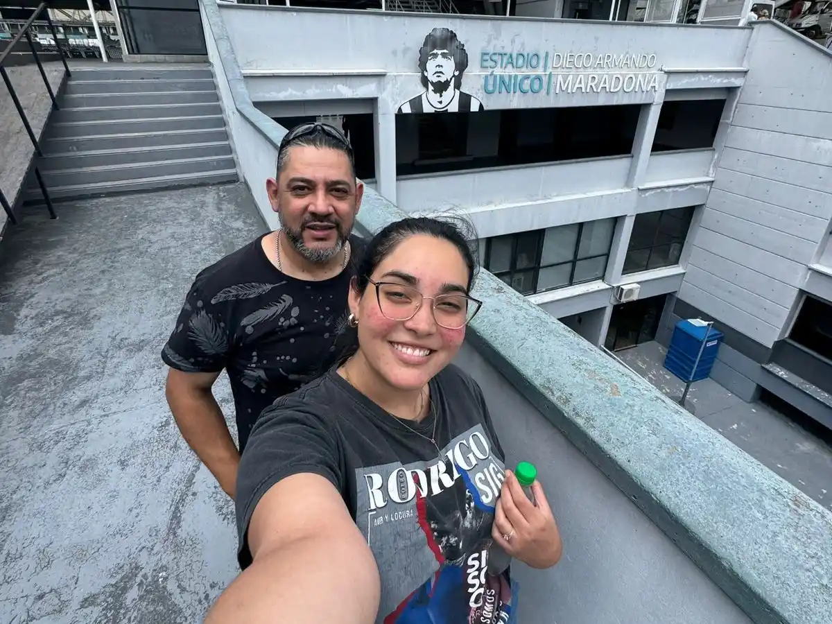 Milagros nieva y su papa