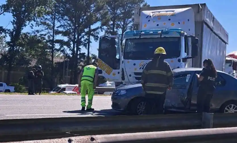 Choque en cadena en Panamericana: una mujer resultó herida