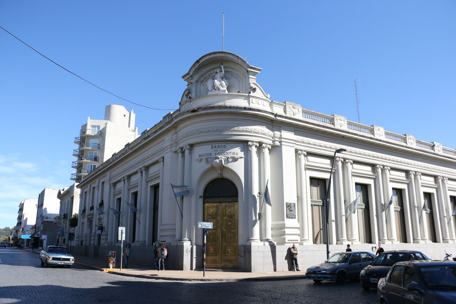 Paro en la sede Tandil del Banco Nación durante el miércoles