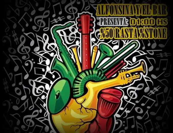 Fiesta Rastastone en Alfonsina y el Bar