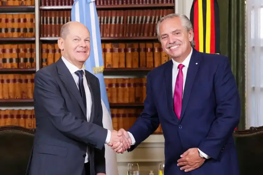 Alberto Fernández se reunió con el canciller alemán Olaf Scholz