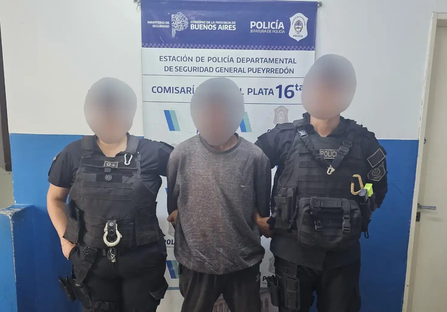 El accionar del delincuente fue contenido por la Fuerza Barrial de Aproximación.