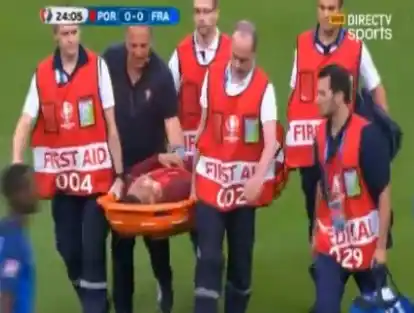 Ronaldo quedó afuera de la final de la Euro por una lesión