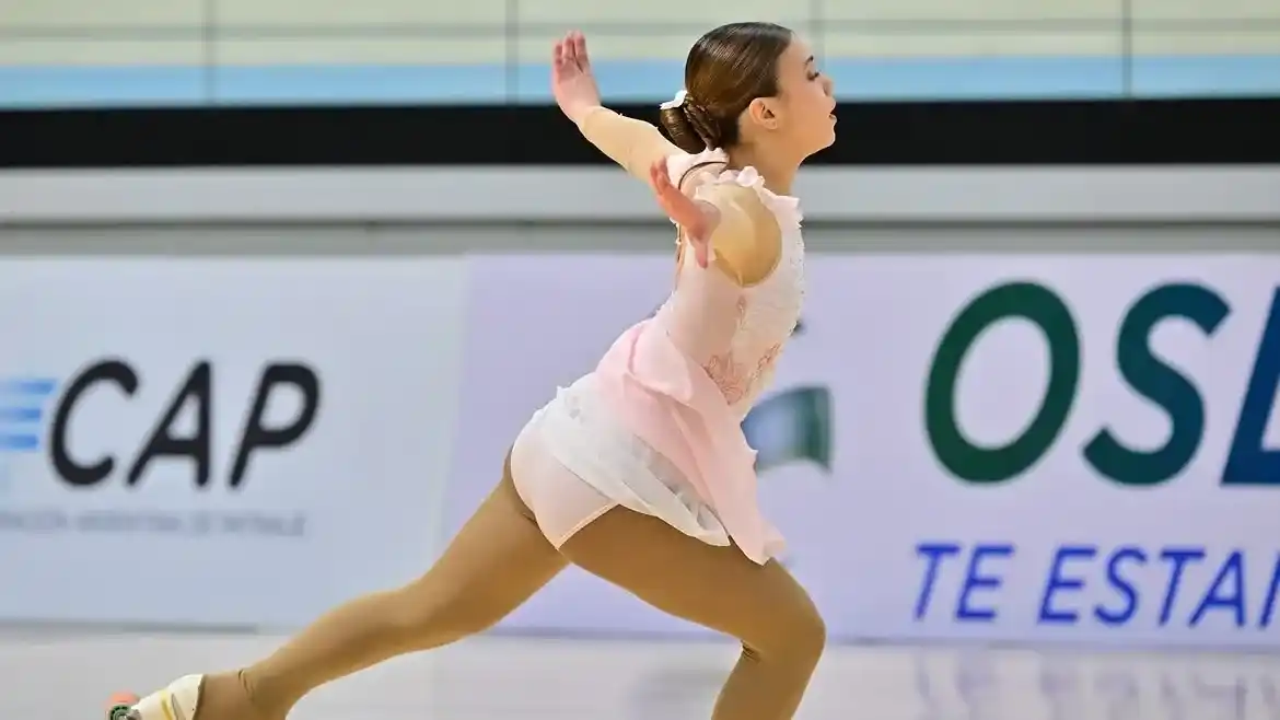 La patinadora Eliana Otero se apoderó del quinto lugar en el Nacional Absoluto de San Juan