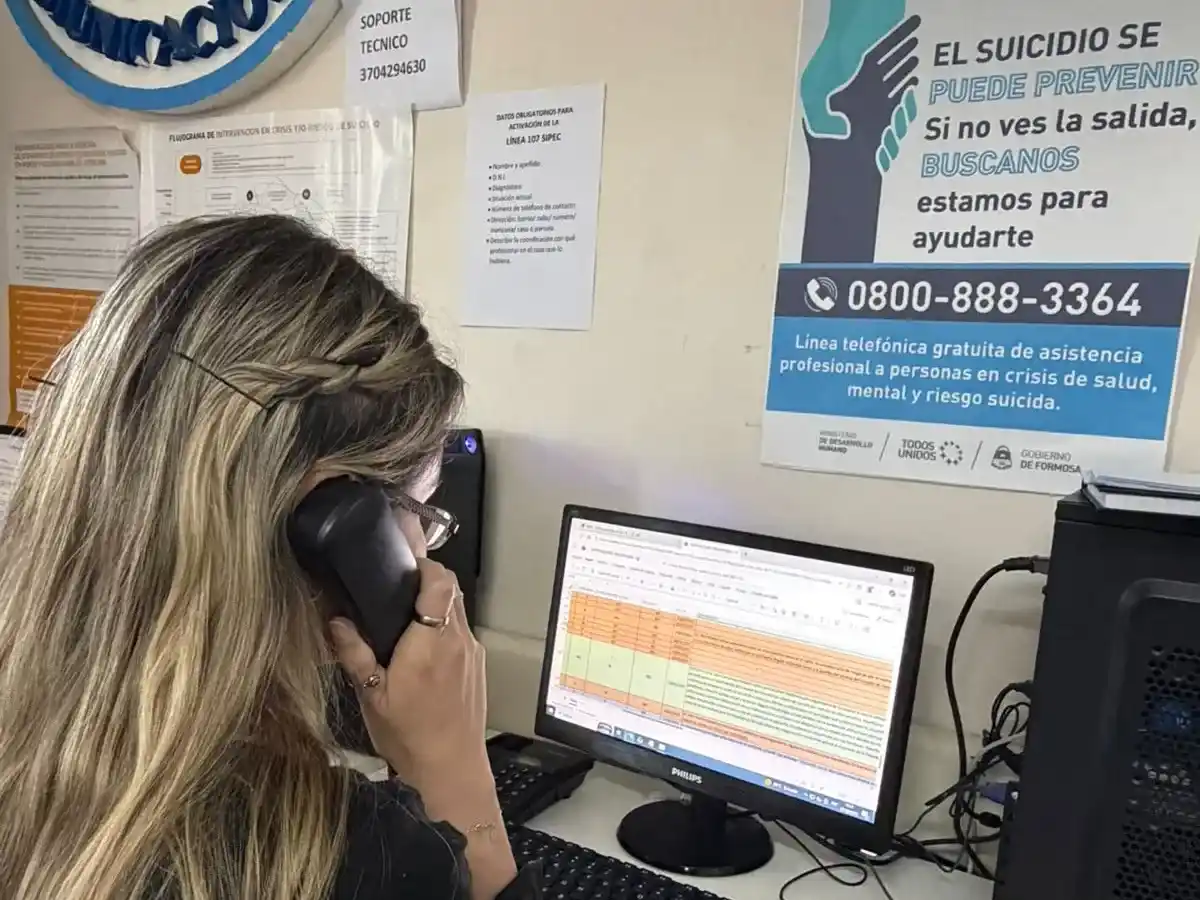 Formosa: Habilitan un número alternativo de la Línea de Prevención del Suicidio por inconvenientes técnicos en el 0800