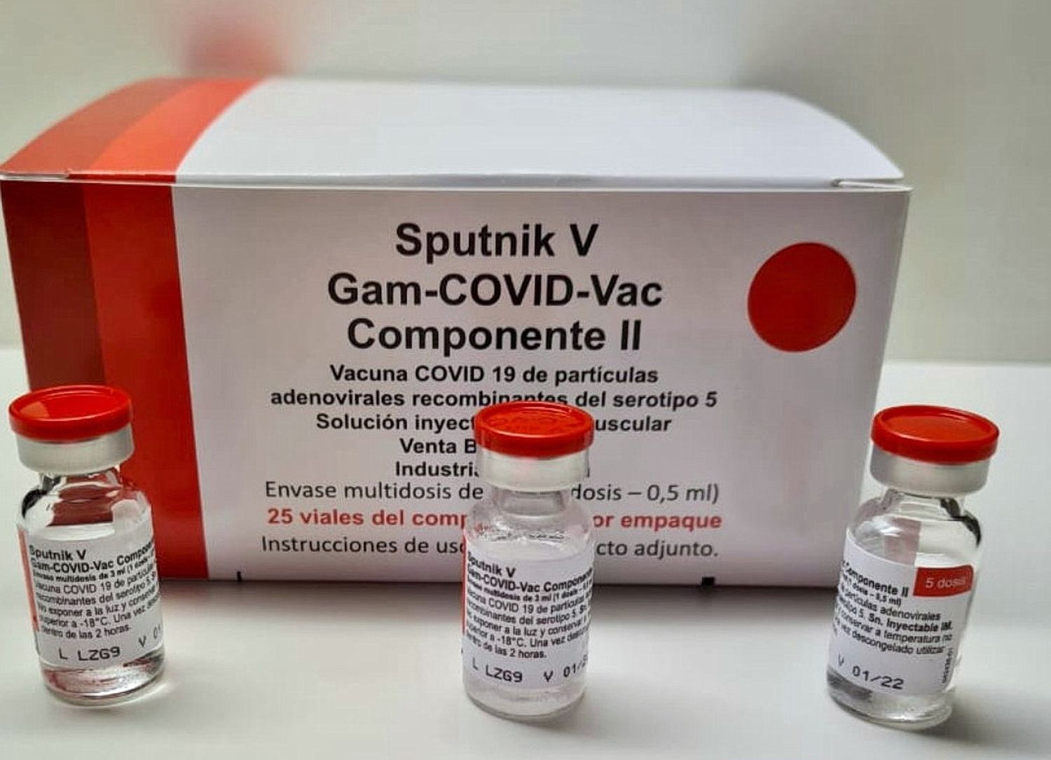 El país contará en agosto con más de tres millones de segundas dosis de Sputnik V