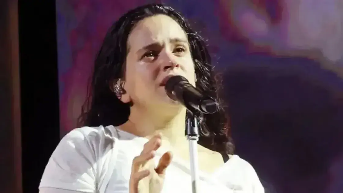 La emoción de la cantante al pedir disculpas al público argentino (Captura de pantalla)