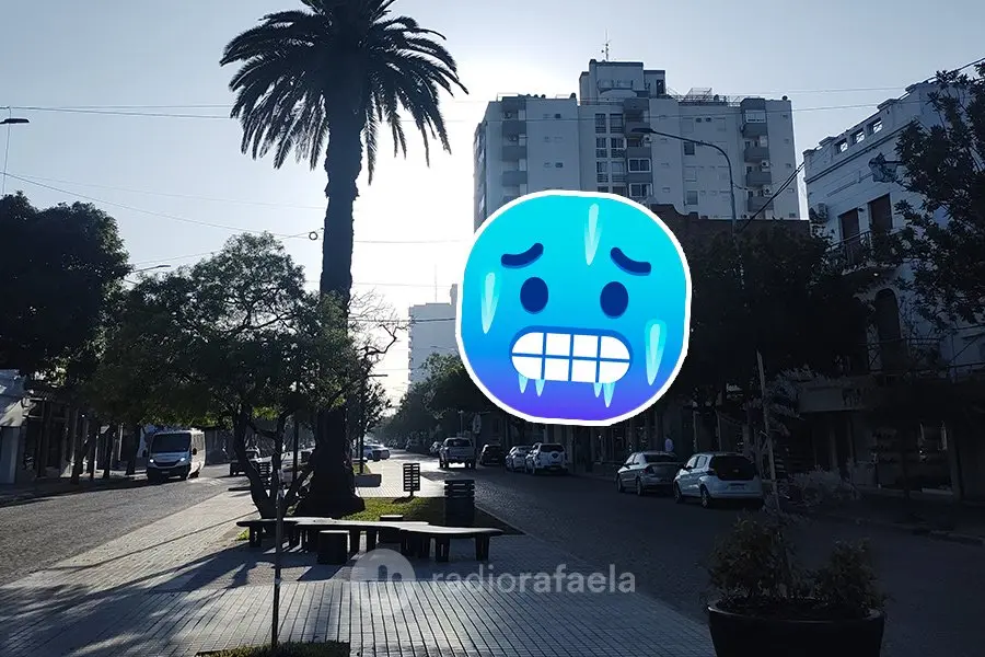 Los días, cada vez más fríos en Rafaela