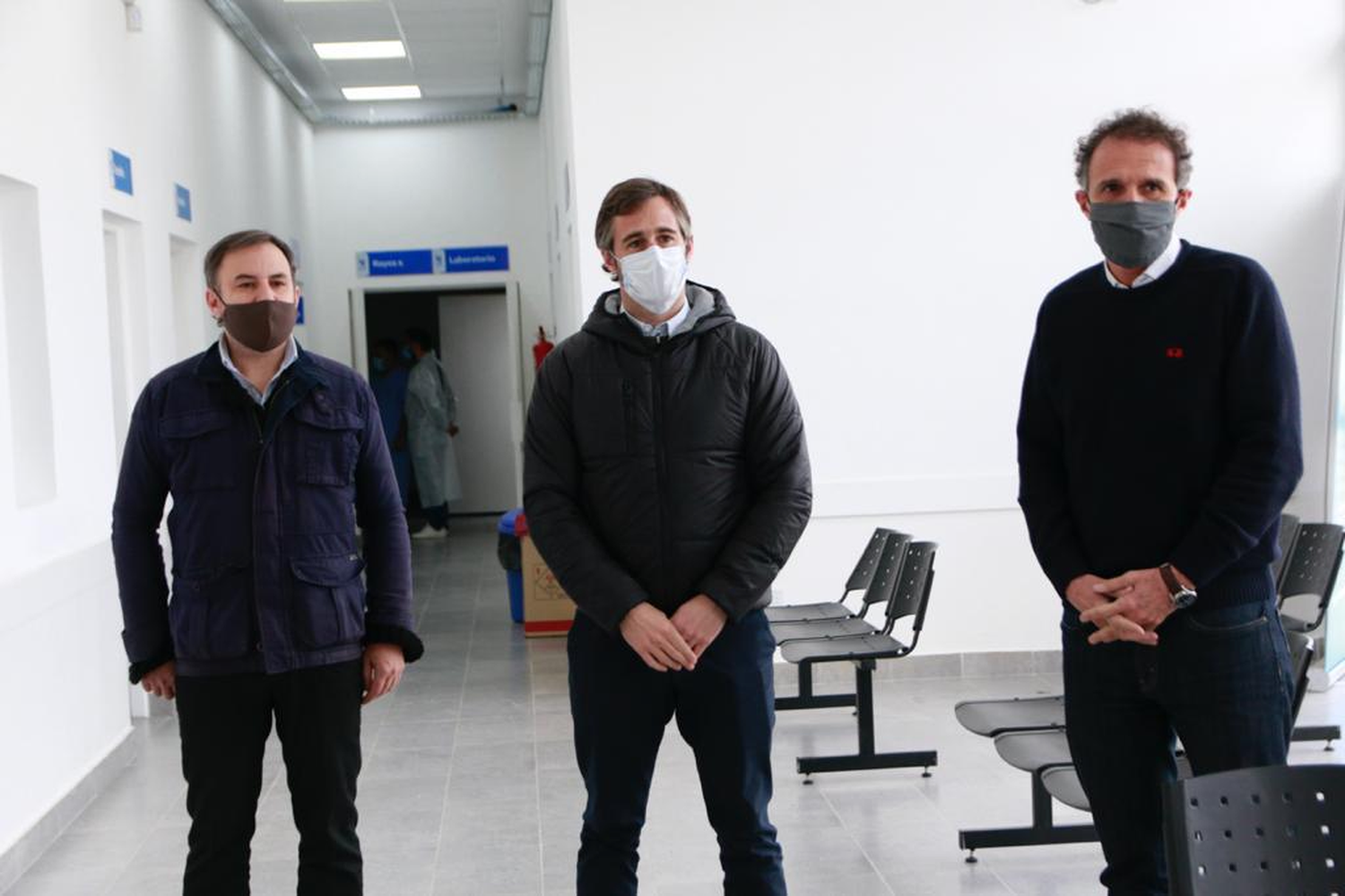 Pilar: Achával y el Ministro Katopodis recorrieron el nuevo Hospital Municipal de Derqui y el Centro de Testeo Covid-19